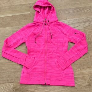Athleta Vibrant Pink Hooded Jacket
